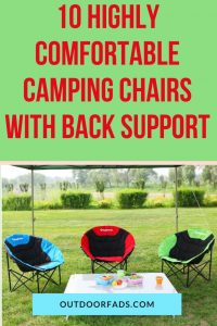 Best Camping Chair With Back Support