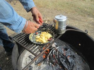 Campfire Scrambled Eggs