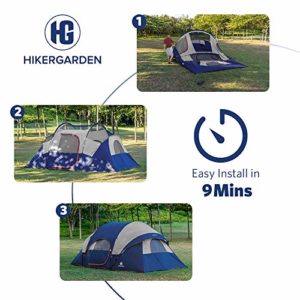 Hikergarden 10 Person Tent Setup